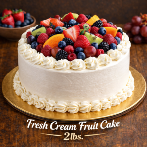 Dilpasand Fresh Cream Fruit Cake delivery Karachi Gull Flowers.