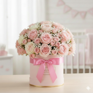 Premium Pink Rose Box for New Baby Girl Pakistan