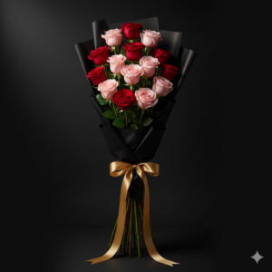 15 Imported White and Pink Roses Romantic Bouquet Pakistan