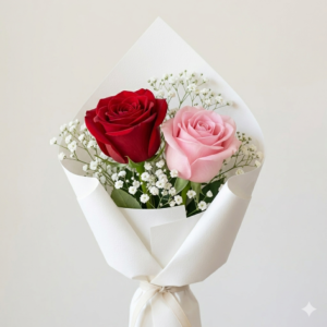imported-red-and-pink-rose-bouquet-with-gipso-white-wrap-gull-flowers