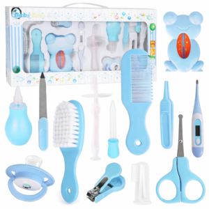 10 Piece Essential Baby Care and Grooming Kit Blue - Gull Flowers Karachi