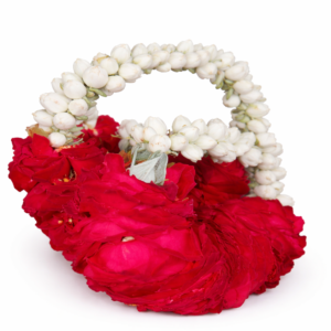 Handmade Pakistani Red Rose and Fresh Jasmine Motiya Gajray for Weddings - Gull Flowers Karachi