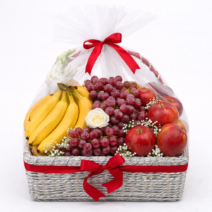"Premium Fresh Fruit Basket Gull Flowers".